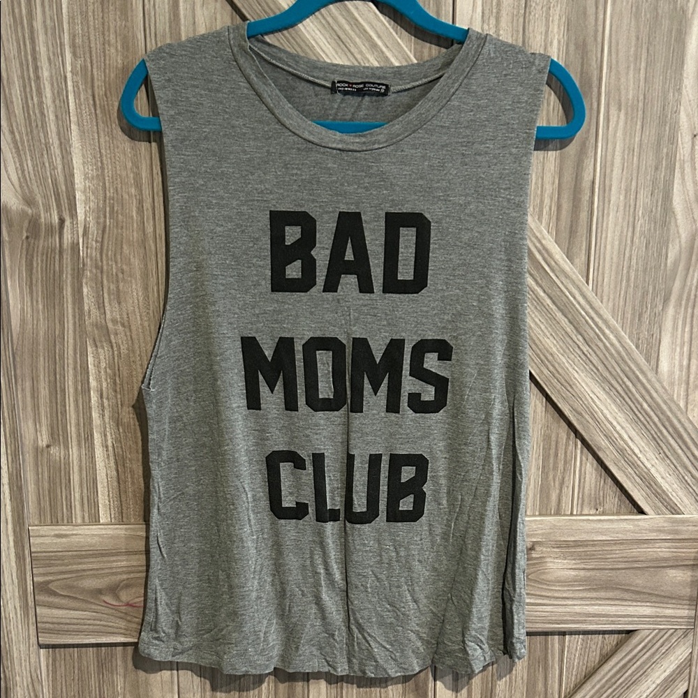 Gray ‘Bad Moms Club’ Tank Top